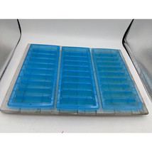 Water Sports Bottle Ice Cube Mold Tray Set of 3 Blue 3 3/4&quot; by 3/4&quot; - £7.92 GBP