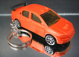 Orange Mitsubishi Lancer Evolution Key Chain Ring - £11.36 GBP