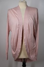 Theory P Petite Pink Linen Blnd Open Front Sag Harbor Waterfall Cardigan Sweater - £31.52 GBP