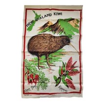 Vintage Old Mill Fast Colours Irish Linen Souvenir Tea Towel New Zealand Kiwi - £10.92 GBP