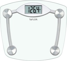 Taylor Digital Bathroom Scale, Highly Accurate Body Weight Scale, Instant On And - £33.19 GBP