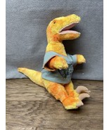Build A Bear Velociraptor Dinosaur Plush Stinks to Be Extinct Shirt Oran... - $14.84