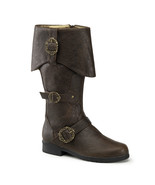 CARRIBEAN-299 MEN&#39;S Carribean Pirate Sparrow Captain Brown Costume Knee ... - $172.26 CAD