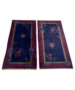 Handmade Antique Pair of Art Deco Chinese Rugs 2.1' x 4.2', 1920s - 2B79 - €1.100,55 EUR Handmade Antique Pair of Art Deco Chinese Rugs 2.1' x 4.2', 1920s - 2B79 - €1.100,55 EUR