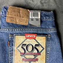 Vintage Levi’s 505 Orange Tab Jeans Mens 36x30 Blue Denim Wash Straight ... - $210.88