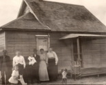 Lot of 6 RPPC People Families Standing In Front of Houses UNP Postcards S3 - $25.79