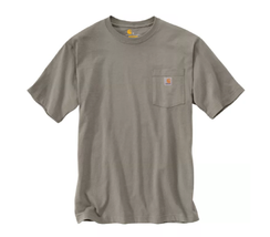 Carhartt K87 Men&#39;s Loose Fit Short-Sleeve Pocket T-Shirt, Desert, L Tall - $46.94
