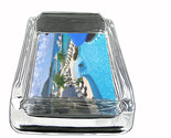 Virgin Islands Glass Ashtray D7 4&quot;x3&quot; Sandy Beaches Beautiful Oceans Blu... - £39.52 GBP