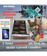 Carved Candles Wax Melter Machine Plus Materials 2 ours Seminar 6 bucket... - $22,843.78 MXN