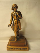 1953 Marjorie Daingerfield statue: Girl Scouts USA- Bronze Trophy w/ Bla... - $45.00
