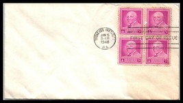 1948 US FDC Cover - Tuskegee Institute, Alabama Block of 4 J4 - $2.72