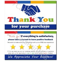 Seller Thank You Cards for Positive Feedback - $7.95+