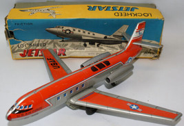 Vintage Tin Friction US Air Force LOCKHEED JETSTAR Plane Airplane by Alp... - $480.00