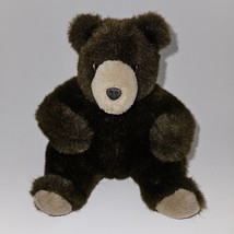 VTG Brown Teddy Bear Plush 7&quot; Stuffed Animal Heartline Hallmark 1990 - £19.86 GBP