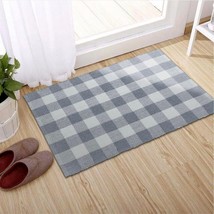  Rug Premium Soft Cotton Handmade Luxury Fully Reversible White and Gre - £21.53 GBP