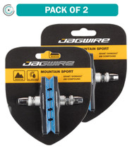Pack of 2 Pairs Jagwire Mountain Sport V-Brake Pads Threaded Post Blue - £24.37 GBP