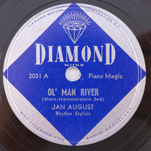 Jan August Rhythm Stylists – Ol&#39; Man River - 1946 10&quot; 78 rpm Record Diamond 2031 - $32.11