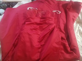 David&#39;s Bridal Dark Red Size 4 Sleeveless Prom or Bridal Dress  - $80.00