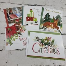 Christmas Greetings Holiday Cards Lot of 5 with Matching Envelopes - £9.31 GBP