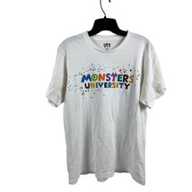 Disney Pixar Monsters University Tshirt T-shirt White Size Medium Confetti Unise - £11.58 GBP