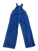 Vintage 90s Old Navy Brand Carpenter Mens Blue Denim Overalls Size Médium - $586.26 MXN
