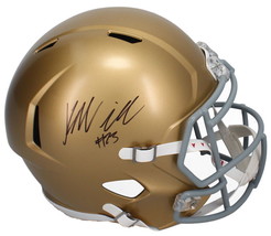 Kyren Williams Autographed Notre Dame Full Size Speed Helmet Beckett - £206.28 GBP