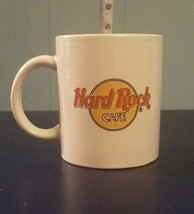 Hard Rock Cafe Coffee Mug Cup White 3.75&quot; Tall - $4.82