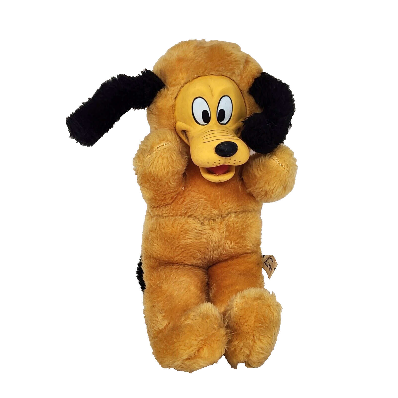 Primary image for 12" VINTAGE DISNEY RUBBER FACE PLUTO PUPPY DOG STUFFED ANIMAL PLUSH TOY JAPAN