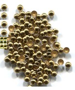 DOME Smooth Nailheads  GOLD color Hot Fix  2mm    2 Gross  288 Pieces - £4.62 GBP
