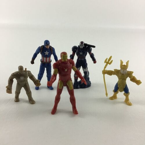 Marvel Universe Mini Figure Topper Lot Captain America Iron Man War Machine Toy - $17.77