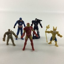 Marvel Universe Mini Figure Topper Lot Captain America Iron Man War Mach... - $17.77