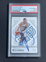 2015-16 Panini Excalibur #45 Zach LaVine Signed Card PSA Slabbed Minnesota Timbe - £119.87 GBP