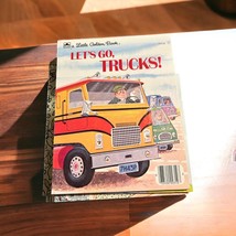 Vintage - A Little Golden Book - Let&#39;s Go, Trucks 310-52 1973 - £7.63 GBP