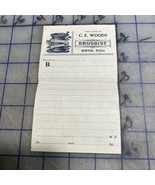 antique Prescription Sheet C. E. Woods Druggist Newton Texas 1920s - $14.84