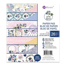 Prima Marketing Double-Sided Paper Pad 6&quot;X6&quot; 26/Pkg-Spring Abstract - £12.04 GBP