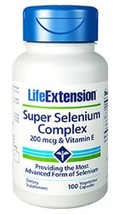 MAKE OFFER! 3 Pack Life Extension Super Selenium Complex 200 mcg heart brain E image 2