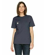 NWT!!! Carhartt Women&#39;s WK87 Workwear Pocket SS T-Shirt, Grey, Small - £16.01 GBP