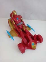 2015 Marvel Avengers Titan Hero Series Iron Man w/Vehicle Incomplete - £7.60 GBP
