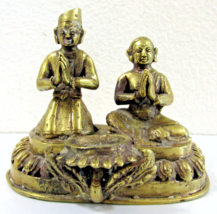 Antique Nepalese Bronze Prayer Offering Oil Lamp - £77.27 GBP