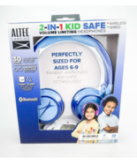 Altec Lansing Kid Safe 2 in 1 Bluetooth Wireless Headphones Knight Blue - $21.24