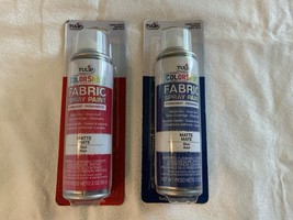 Lot Of 2 TULIP ColorShot Fabric Spray Paint 3 OZ 2021 Red Blue NEW - $335.23 MXN