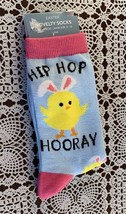 Easter Novelty Ladies Crew Socks Hip Hop Hurray Chick Design Brand New O... - £9.47 GBP