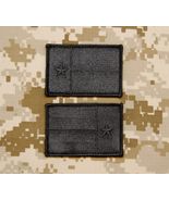 Blackout Texas State Flag Lone Star State Embroidered Patch Set Hook Bac... - €9,40 EUR
