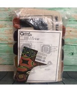 Vintage 1970s Artcraft Concepts SQUARES Funky Shag 12x12 #4824 Rust/Oran... - $40.85 CAD