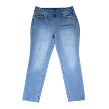 Dressbarn Women&#39;s Size 12 Stretch Comfort Waistband Pull-On Blue Jegging - £14.15 GBP