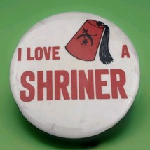 I Love A Shriner Vintage Pin Button Pinback - £9.68 GBP