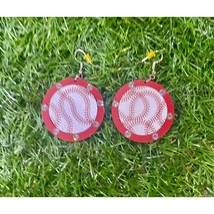 Southern Attitude outlined baseball wood earrings size One Size - $22.77