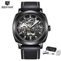 BENYAR New Men Mechanical Watches Skeleton Tourbillon Men Automatic Watch 30M Wa - £72.10 GBP