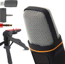 Black Zaxsound Sf666Pro Professional Cardioid Condenser Microphone And Tripod - $37.93