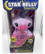 Pink Purple Unicorn Star Belly Dream Lites Stuff Animal Night Light Slee... - $29.87 CAD